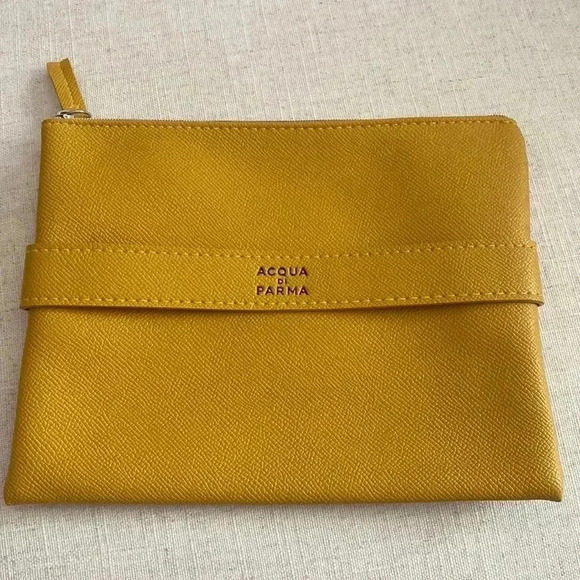 Acqua Di Parma Handbags - Acqua di Parma Yellow Cosmetic Pouch NWOT